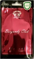 Air Spice Burgundy Club - vonná visačka 
