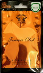 Air Spice Summer Club - vonná visačka 